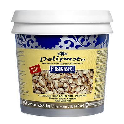 DELIPASTE PISTACHO PURO B.O. - cubetas 3,600 kg